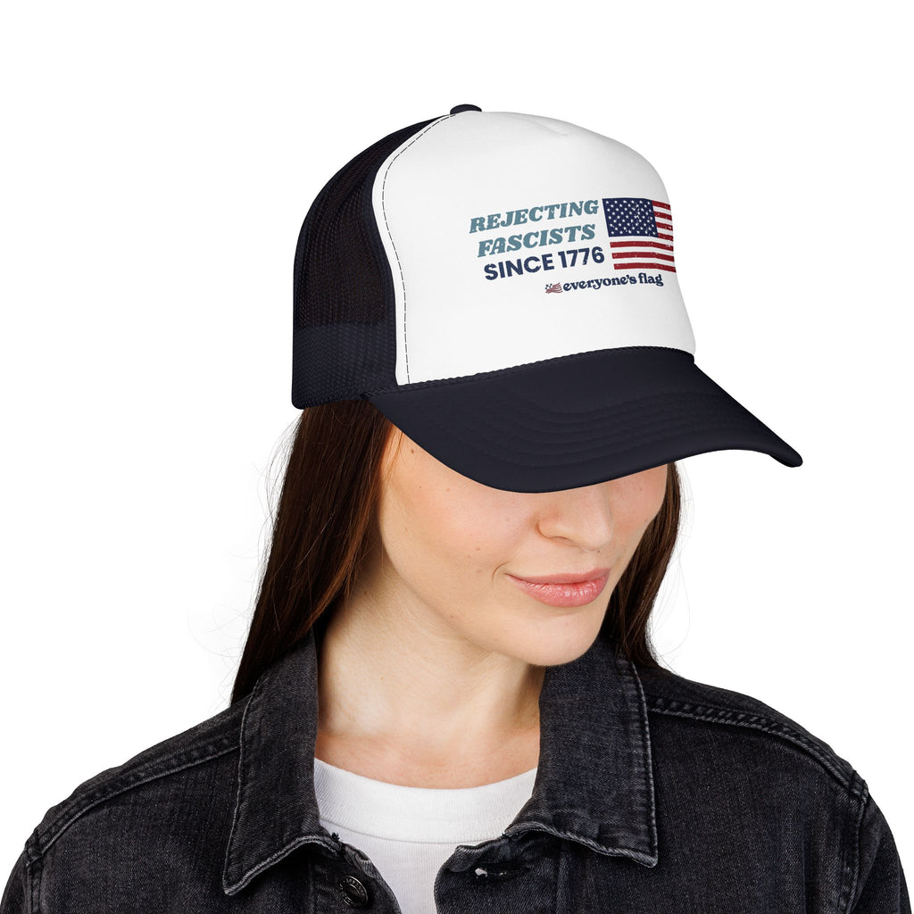 Resisting Fascists 250 yrs. Trucker Hat - Colors w/ white front