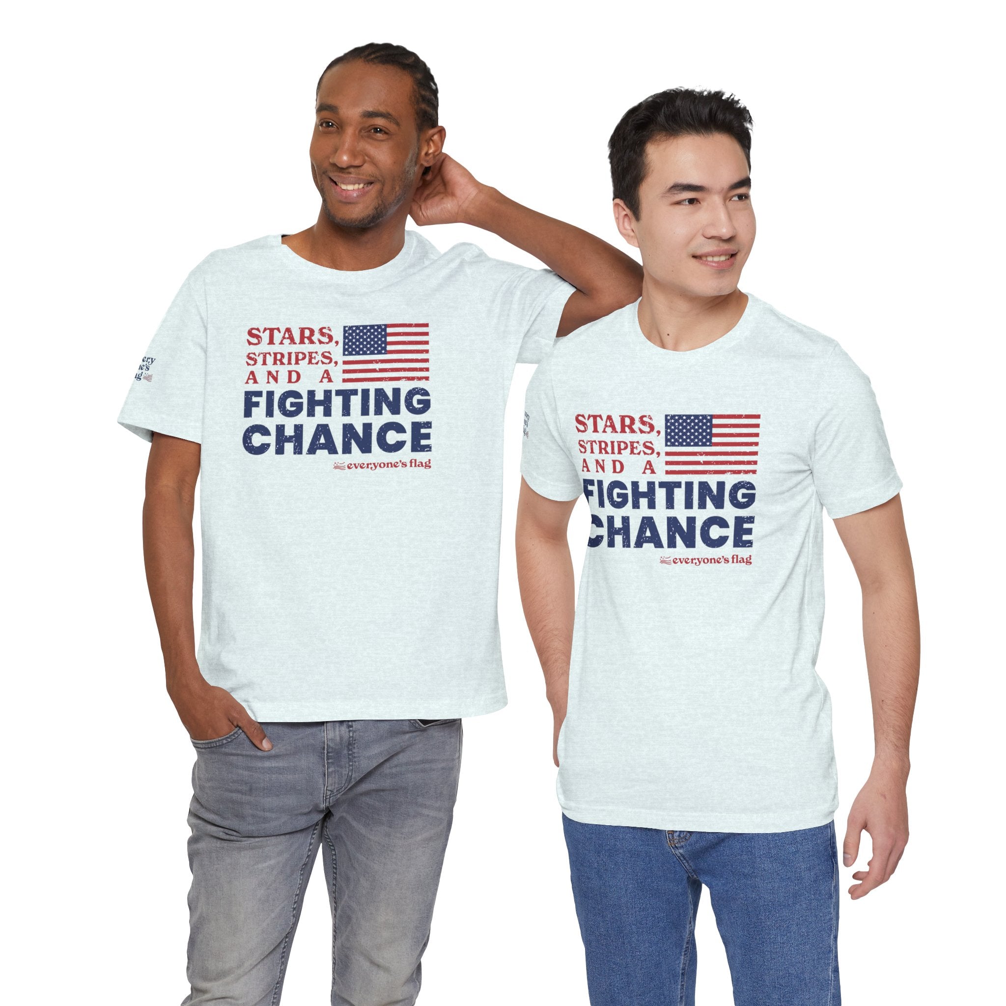Fighting Chance Unisex Jersey Short Sleeve Tee - White