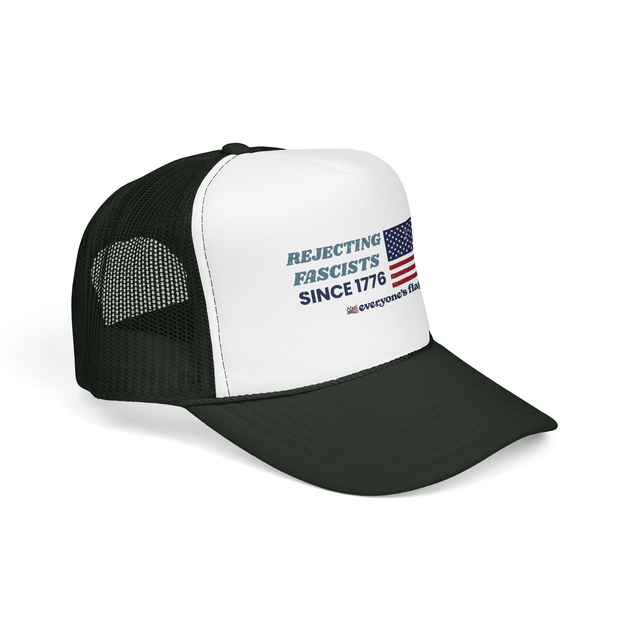 Resisting Fascists 250 yrs. Trucker Hat - Colors w/ white front