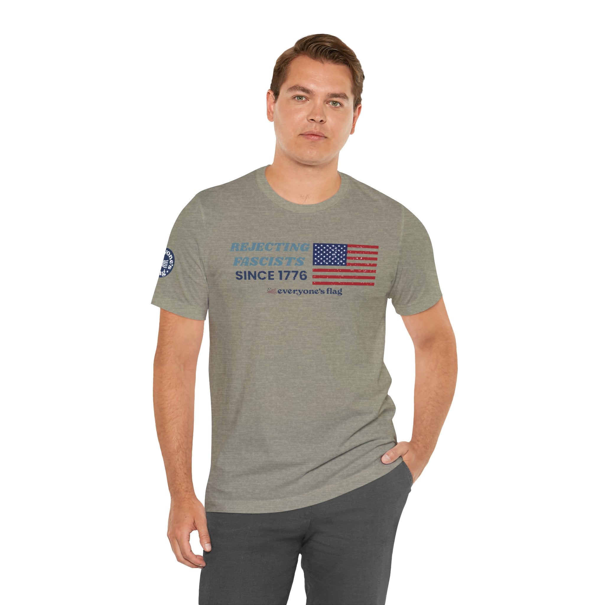Rejecting Fascists 250 Years - Unisex Short Sleeve Tee