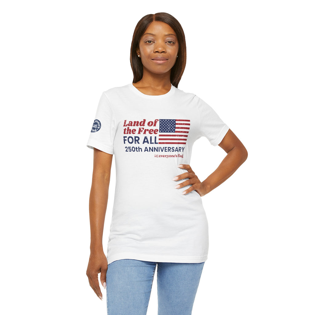 Land of the Free 250 Years Cotton Tee