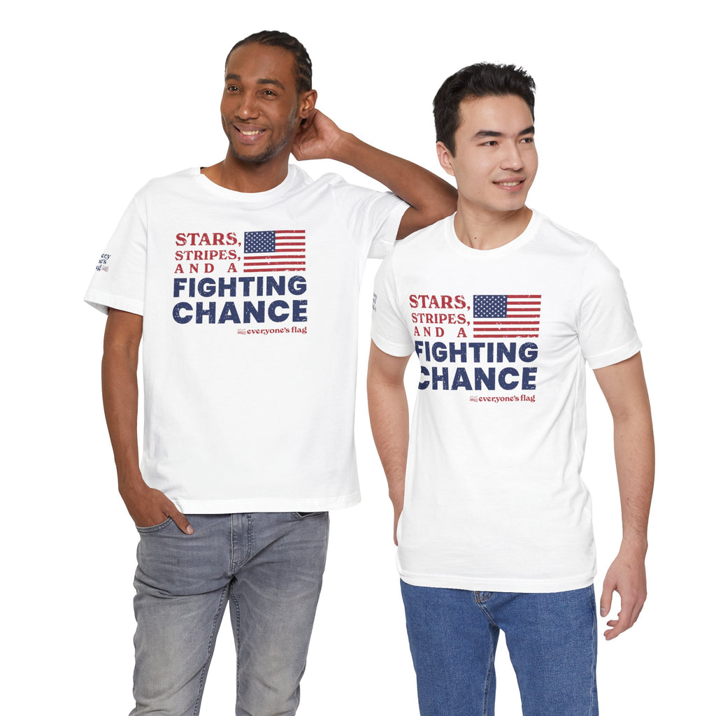Fighting Chance Unisex Jersey Short Sleeve Tee - White