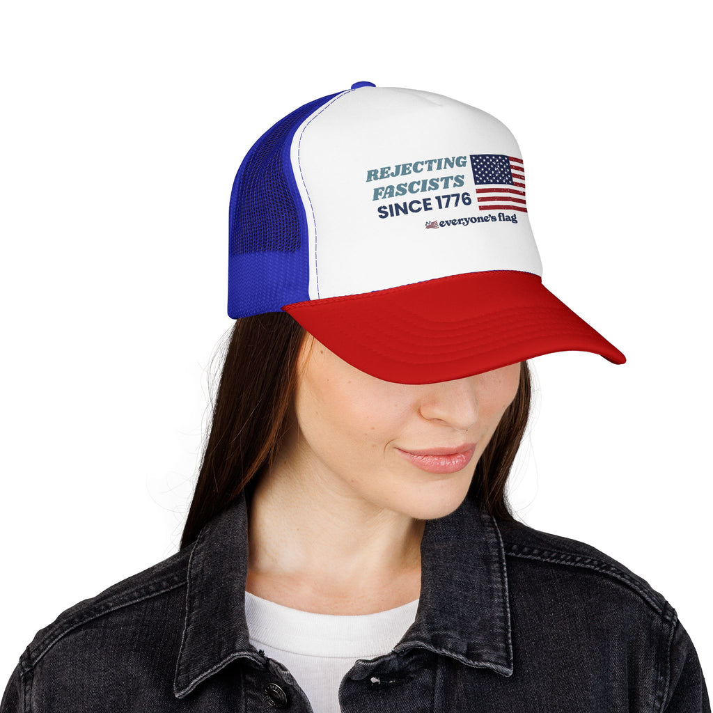Resisting Fascists 250 yrs. Trucker Hat - Colors w/ white front