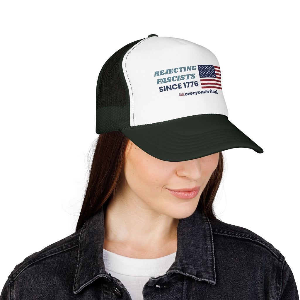 Resisting Fascists 250 yrs. Trucker Hat - Colors w/ white front