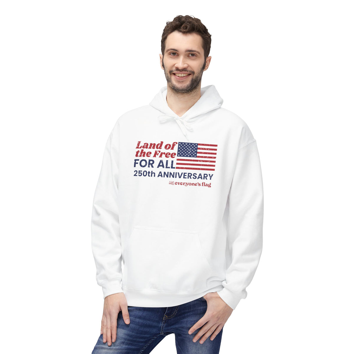 Land of Free for All - Unisex Midweight Softstyle Fleece Hoodie