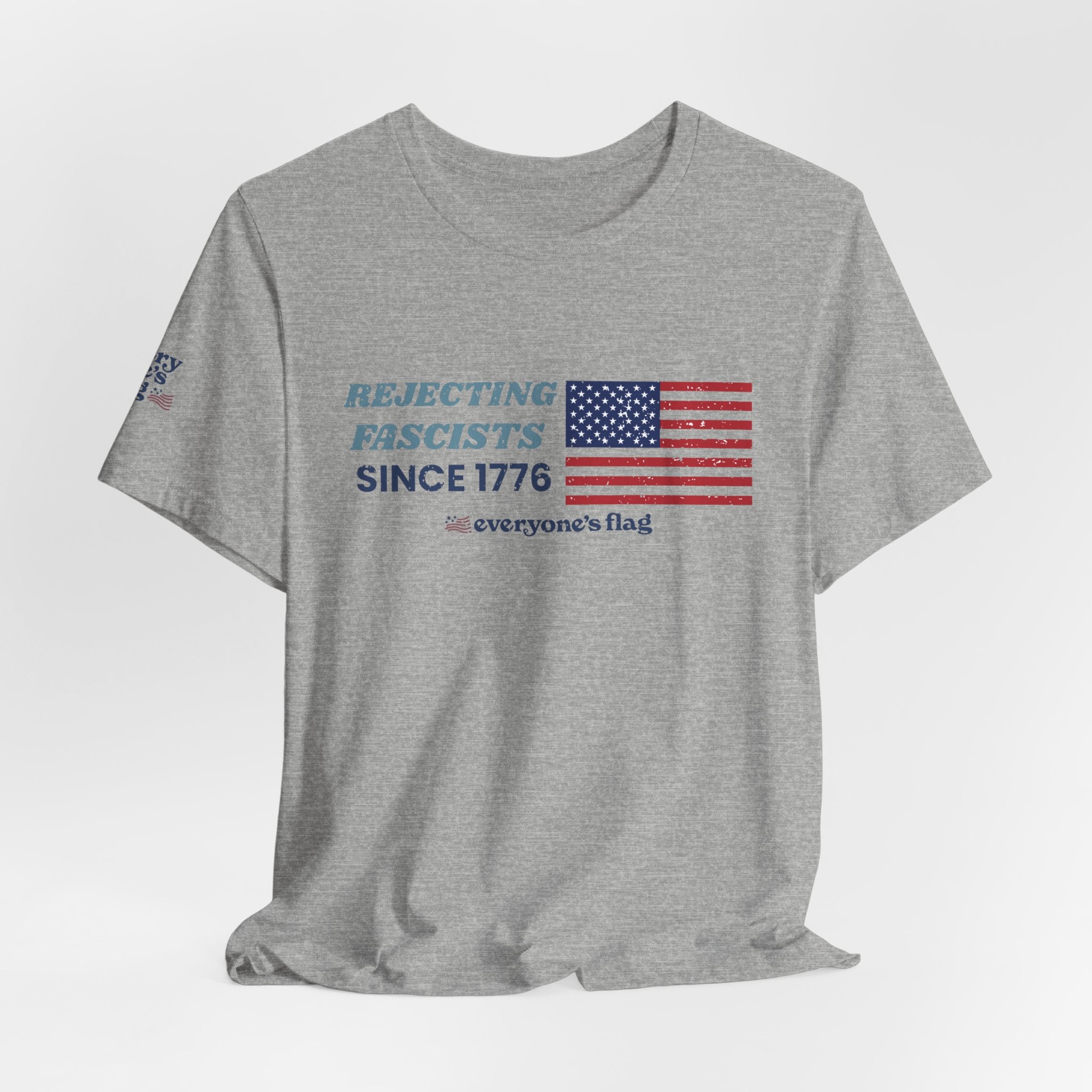 Rejecting Fascists 250 yrs. Unisex Short Sleeve Tee - White