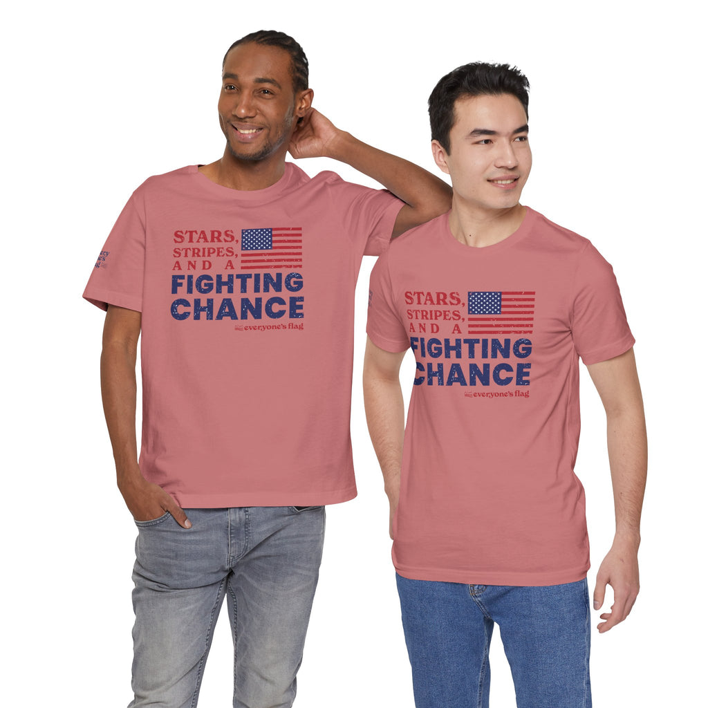 Fighting Chance Unisex Jersey Short Sleeve Tee - White