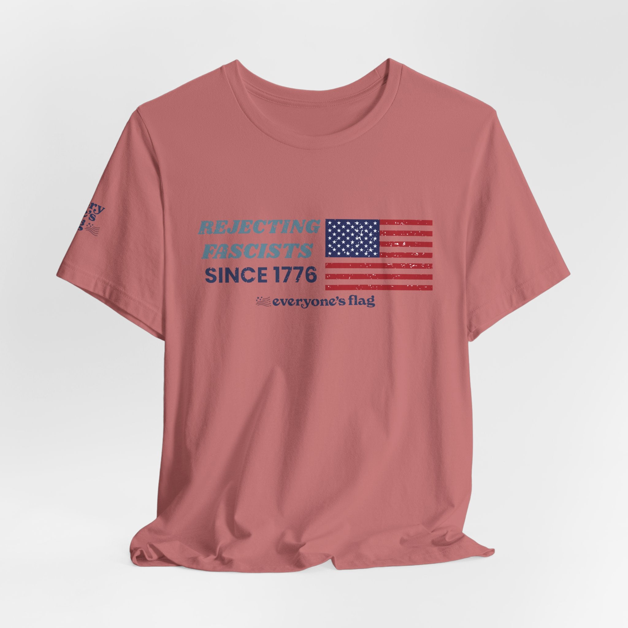 Rejecting Fascists 250 yrs. Unisex Short Sleeve Tee - White