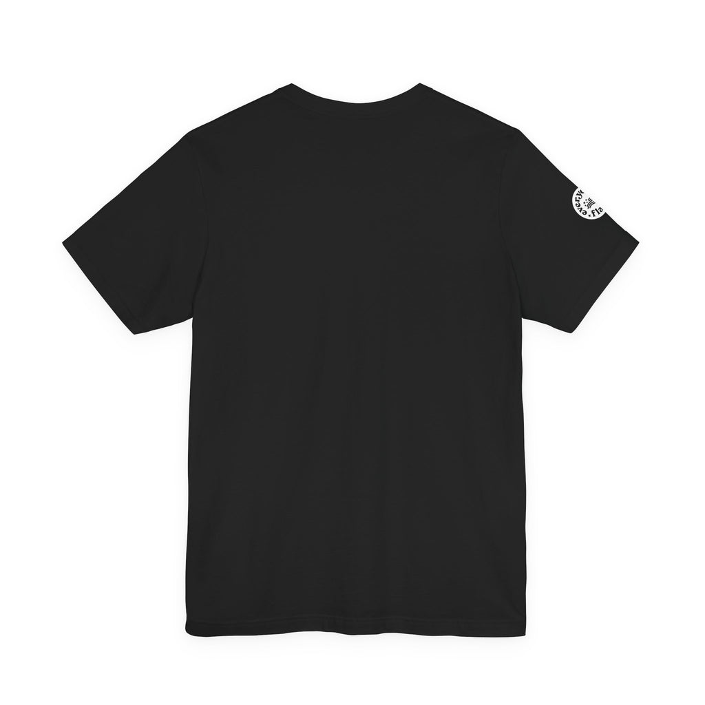 Flag Patch Unisex Jersey Short Sleeve Tee - Navy & Red