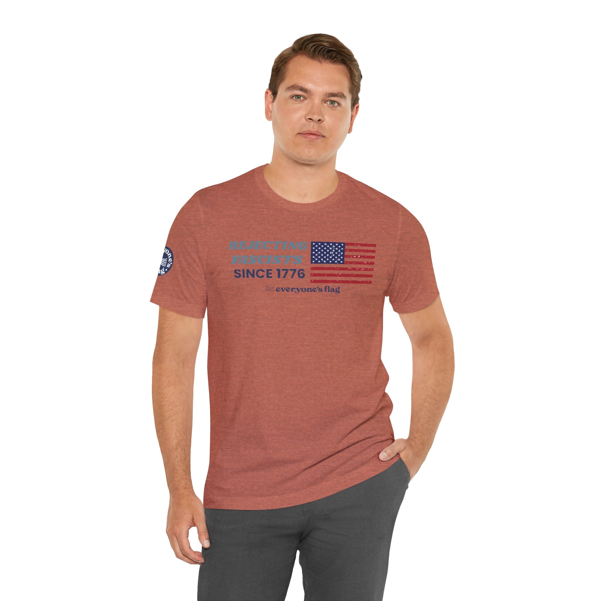 Rejecting Fascists 250 Years - Unisex Short Sleeve Tee
