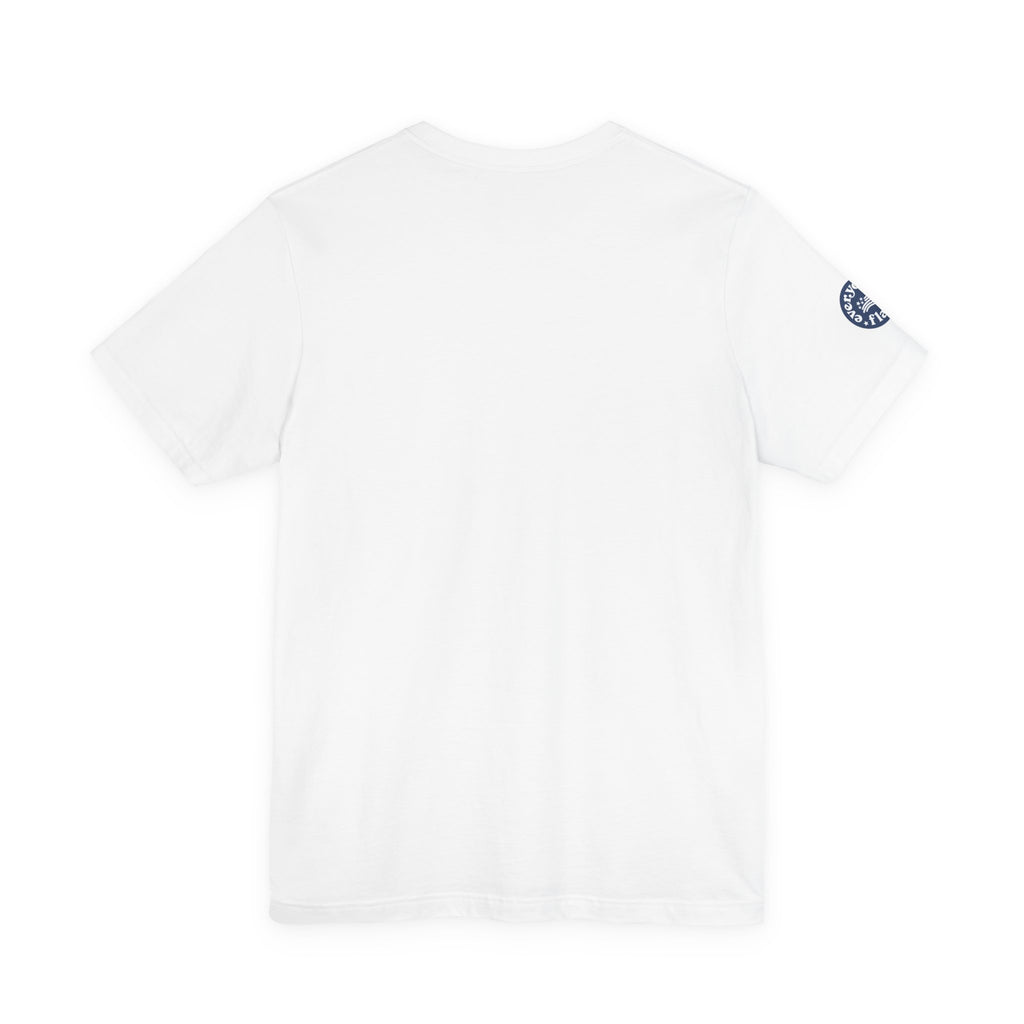 Flag Patch Unisex Jersey Short Sleeve Tee - White