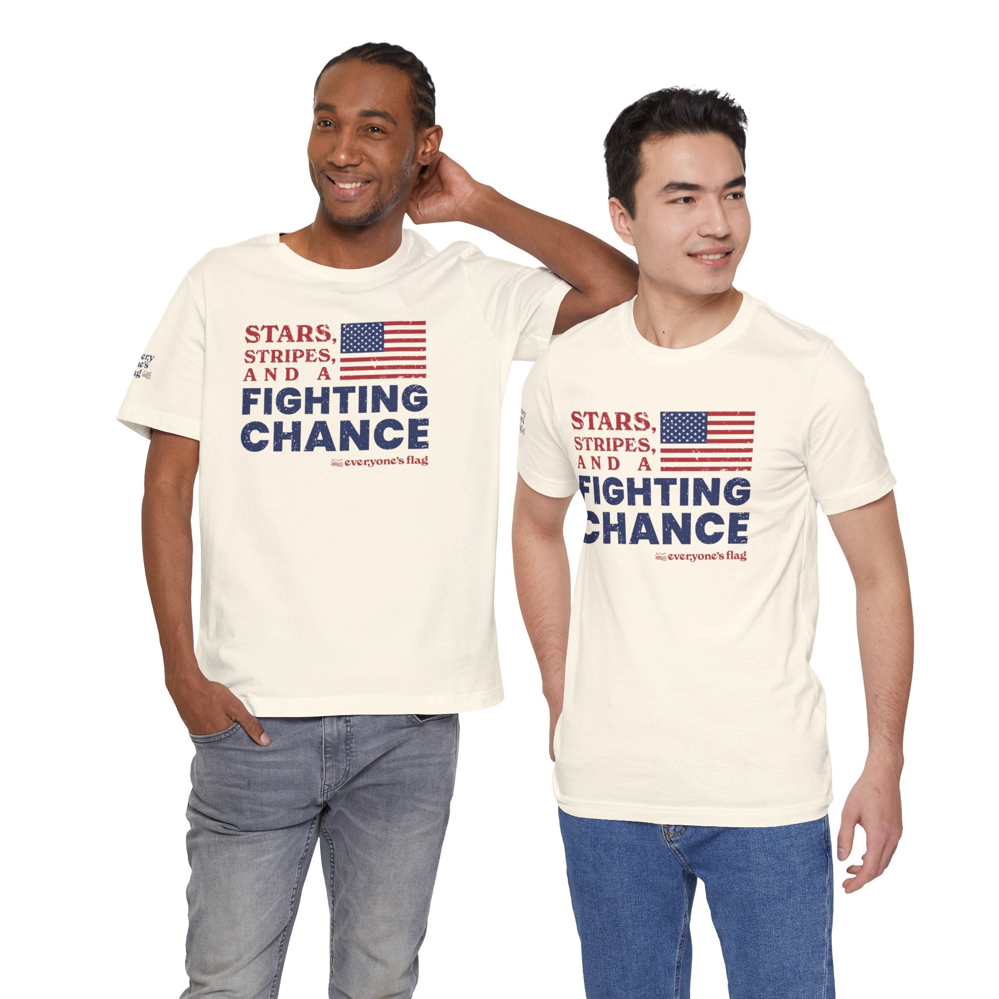 Fighting Chance Unisex Jersey Short Sleeve Tee - White