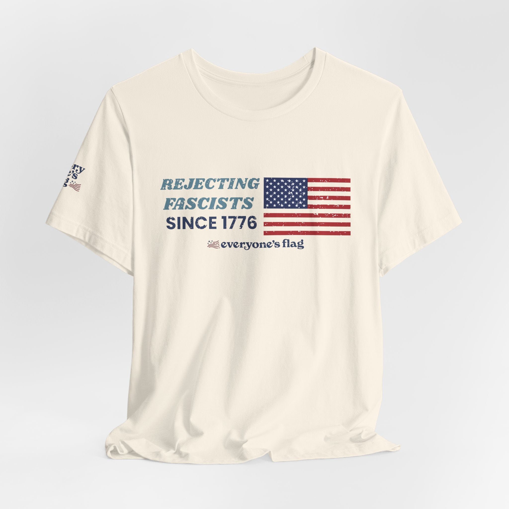 Rejecting Fascists 250 yrs. Unisex Short Sleeve Tee - White