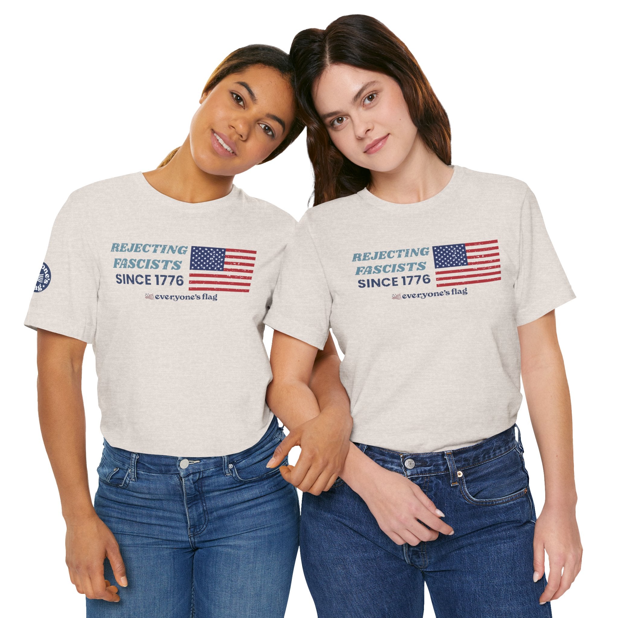 Rejecting Fascists 250 Years - Unisex Short Sleeve Tee