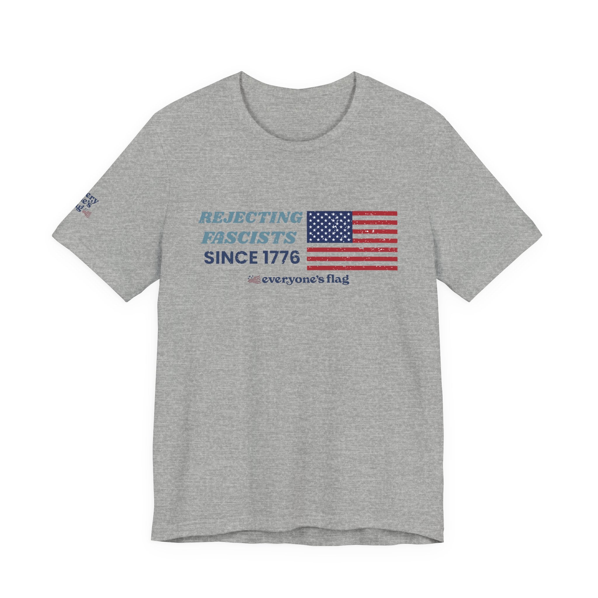 Rejecting Fascists 250 yrs. Unisex Short Sleeve Tee - White