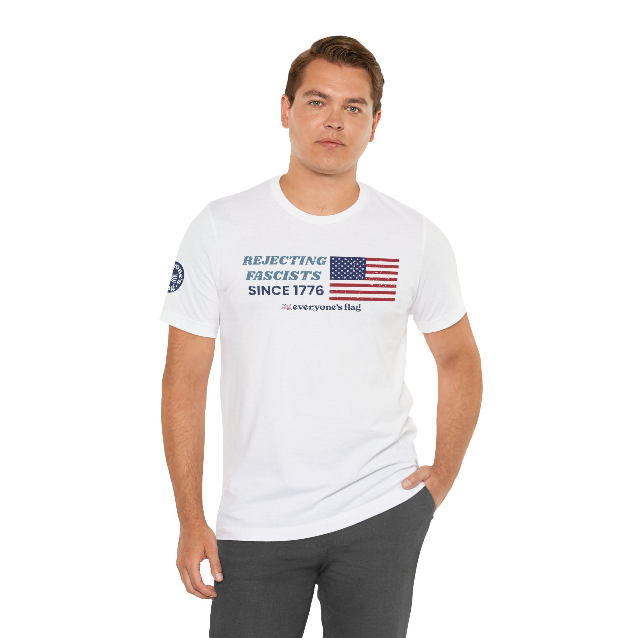 Rejecting Fascists 250 Years - Unisex Short Sleeve Tee