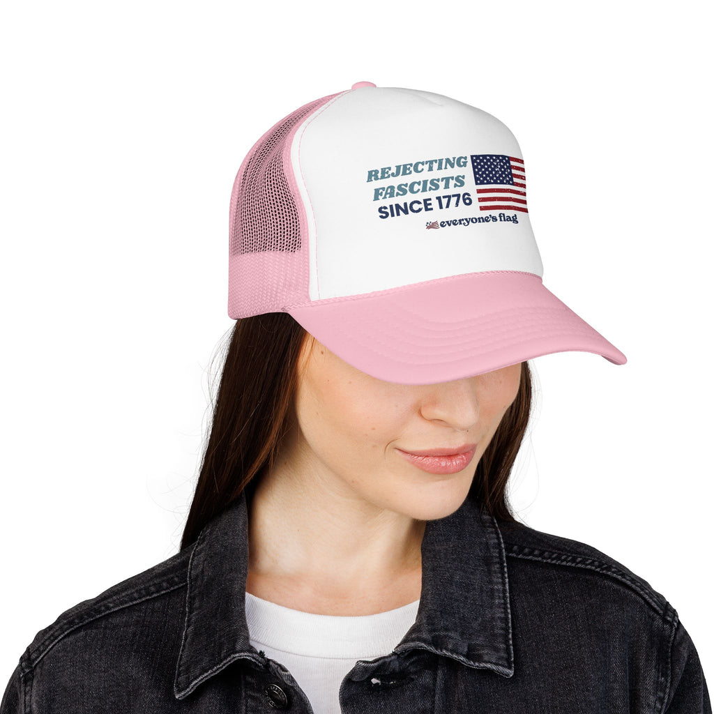 Resisting Fascists 250 yrs. Trucker Hat - Colors w/ white front