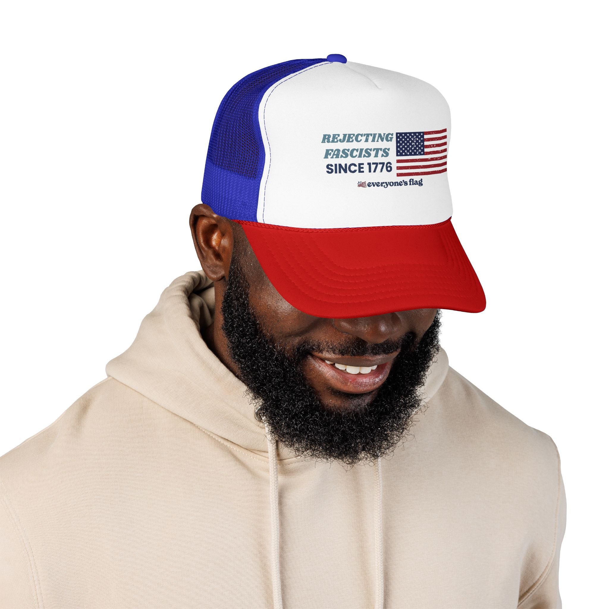 Resisting Fascists 250 yrs. Trucker Hat - Colors w/ white front