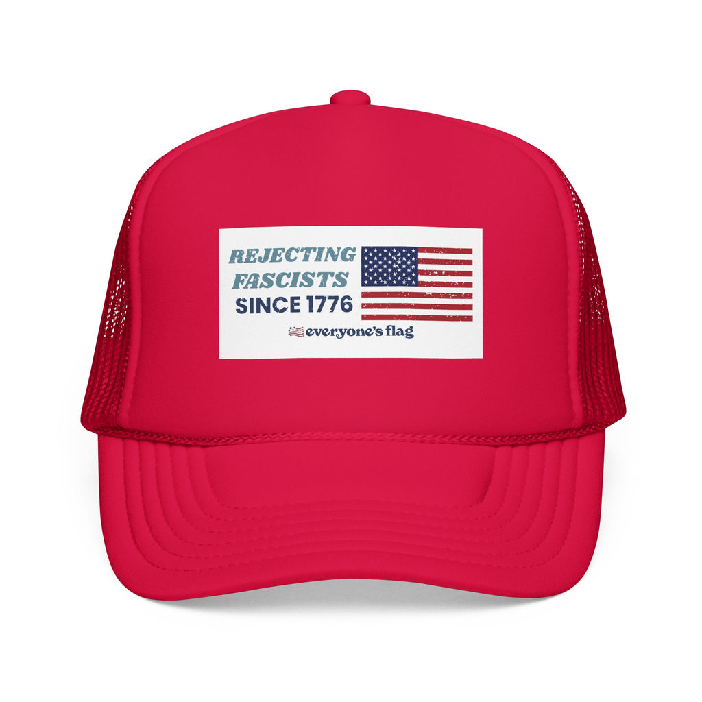 Resisting Fascists 250 yrs. Trucker Hat - White patch