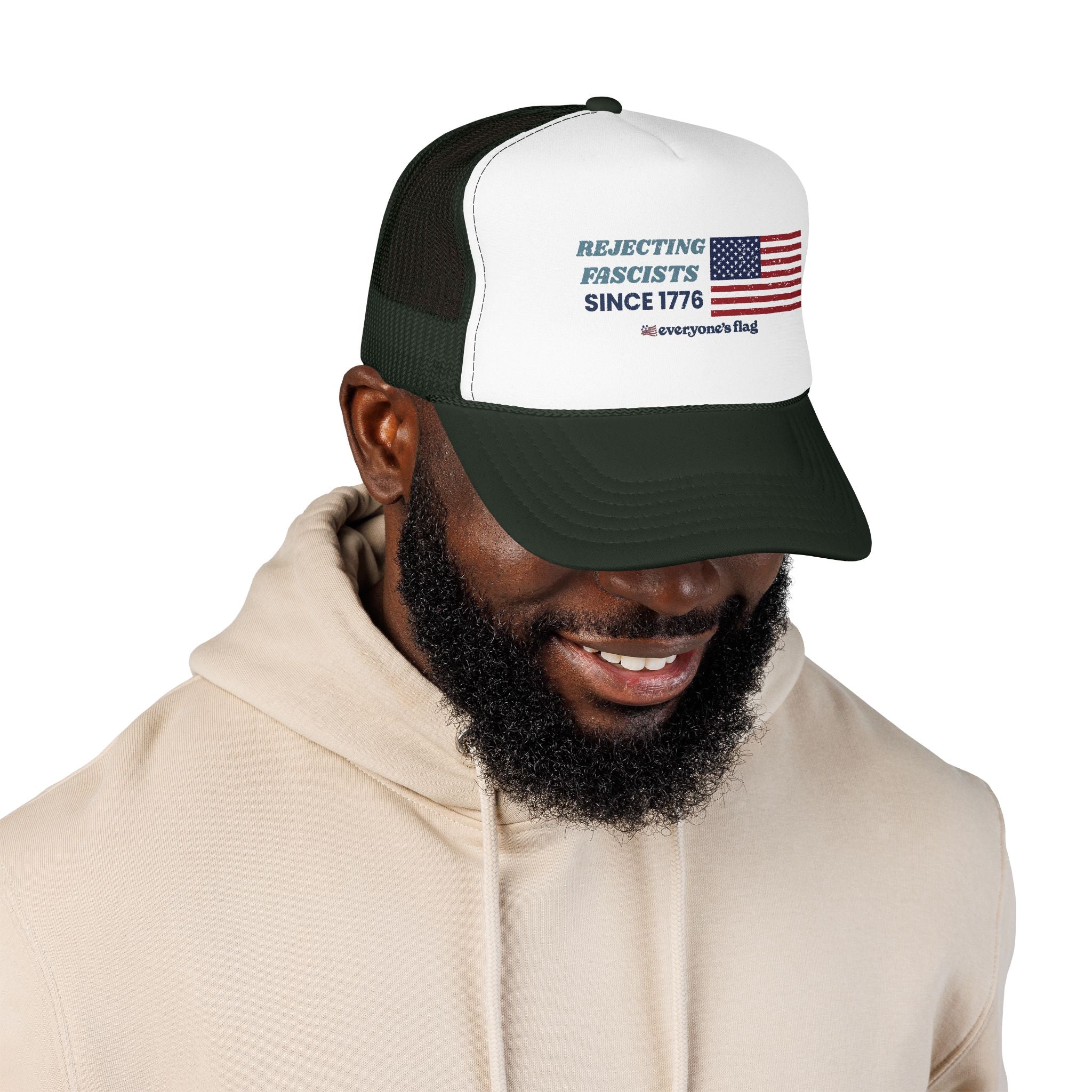 Resisting Fascists 250 yrs. Trucker Hat - Colors w/ white front