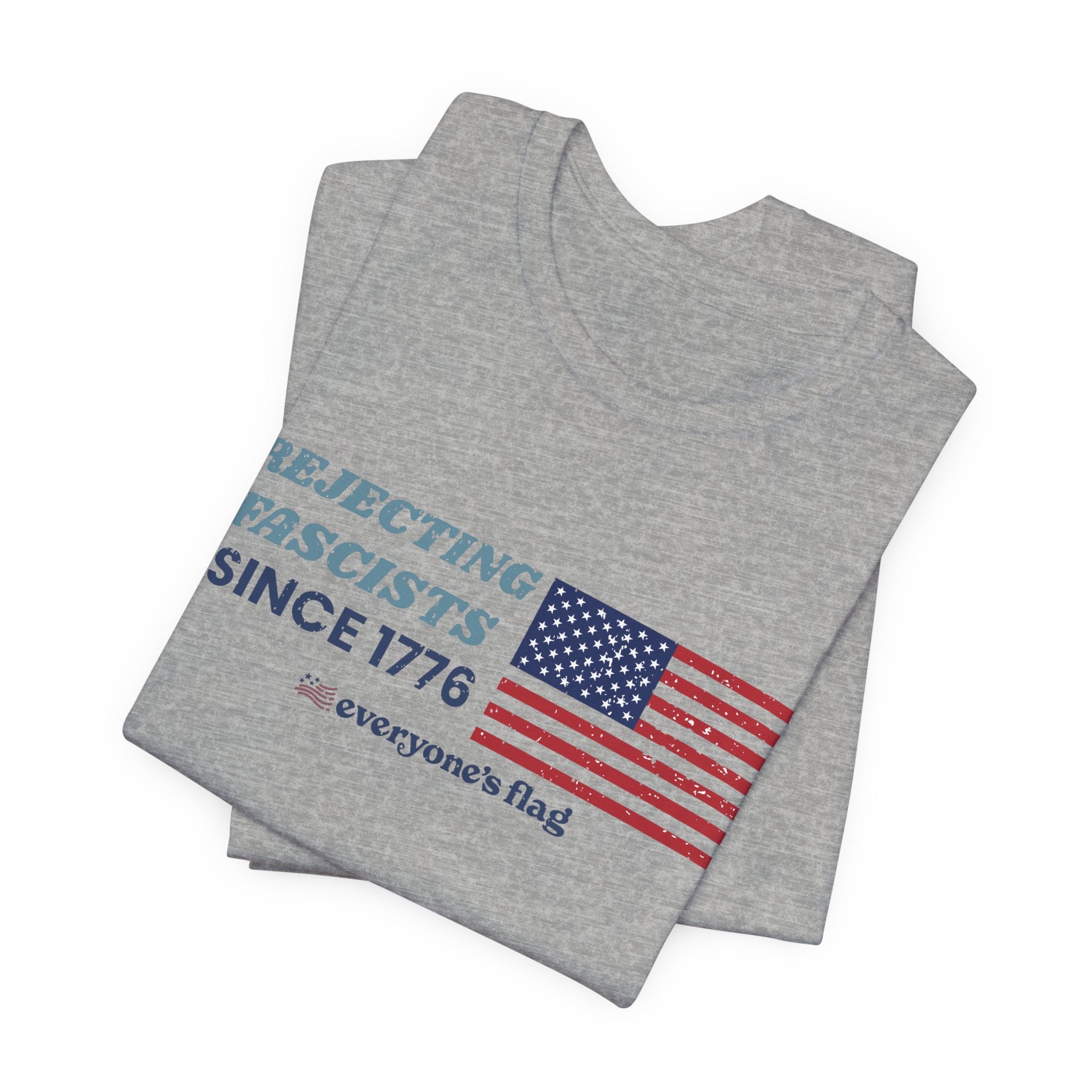 Rejecting Fascists 250 yrs. Unisex Short Sleeve Tee - White